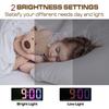 Colorful LED Digital Desk Clock with Large Display Alarm Temperature Night Light for Home Office Christmas Décor