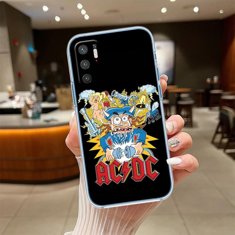 RE1 A-acdc Transparent Phone Case for LG K22 K30 K40 K40S K41 K42 K50 K50S K51 K51S K52 K61 K62 K71 K92 Q60 Q61 V40 V50 V60