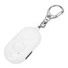 Personal Safety Alarm White IP44 Water Proof Rechargeable 130dB Alarm Siren Keychain with LED Flashlight APP for