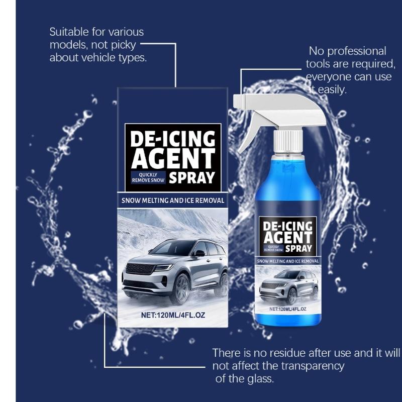 120ml Snow & Ice Melting Sprayer Effortlessly Removes Ice From Automotive Glass And Refrigerator Surfaces