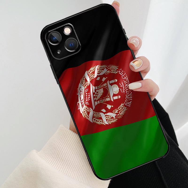 Flag of Afghanistan Phone Case For iPhone 17 Pro Max 14 13 12 11 15 16 Pro Max mini 15 16 Plus 16e 17 Air Cover