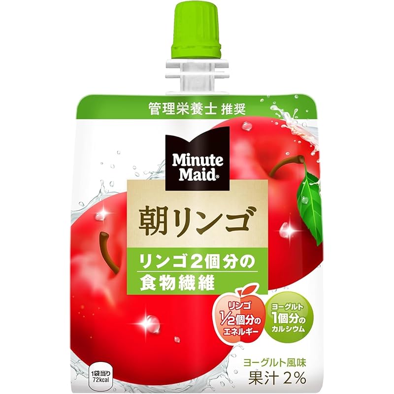 

minute maid coca cola morning apple jelly 180g pouch x 48 pieces set
