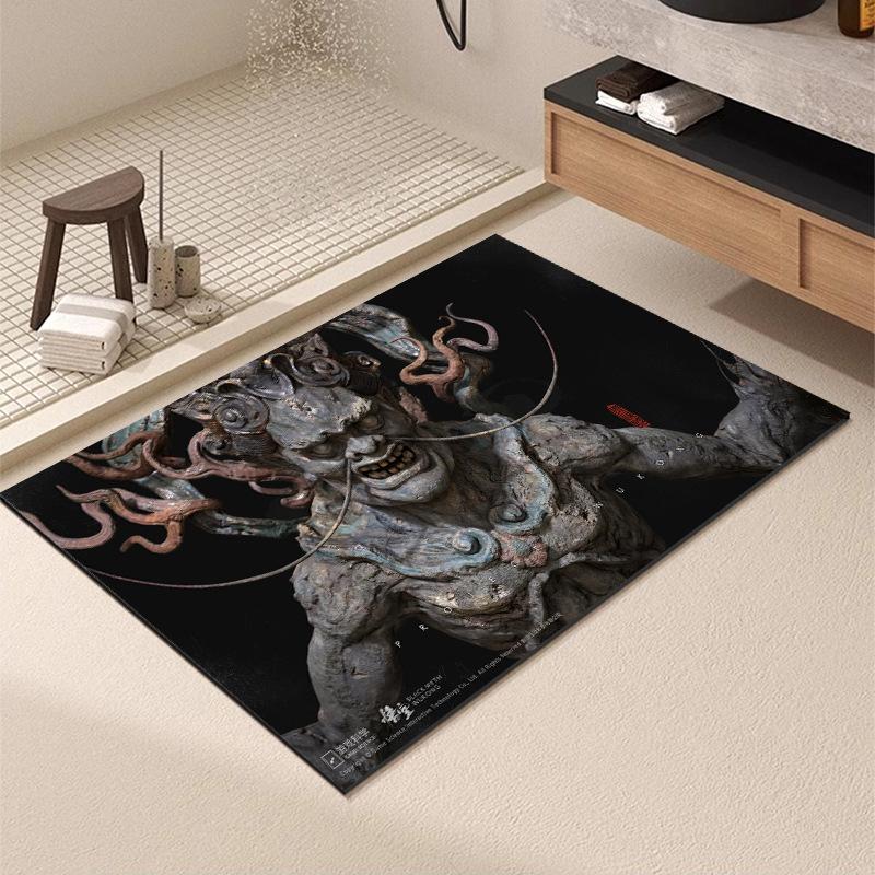 Washable Wear-resistant Diatom Mud Floor Mats Bathroom Anti-slip Mats