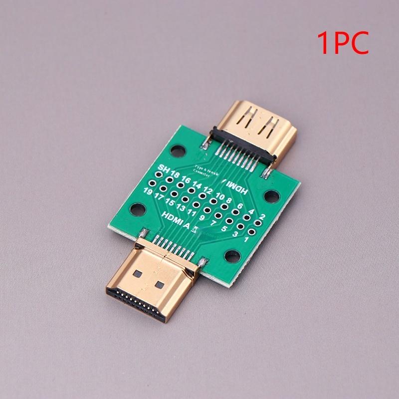 Hdmi A Type Male To Female Test Board Mini Connector With Board Pcb 2.54Mm Pitch Dp Hd A Female To Male Adapter Board