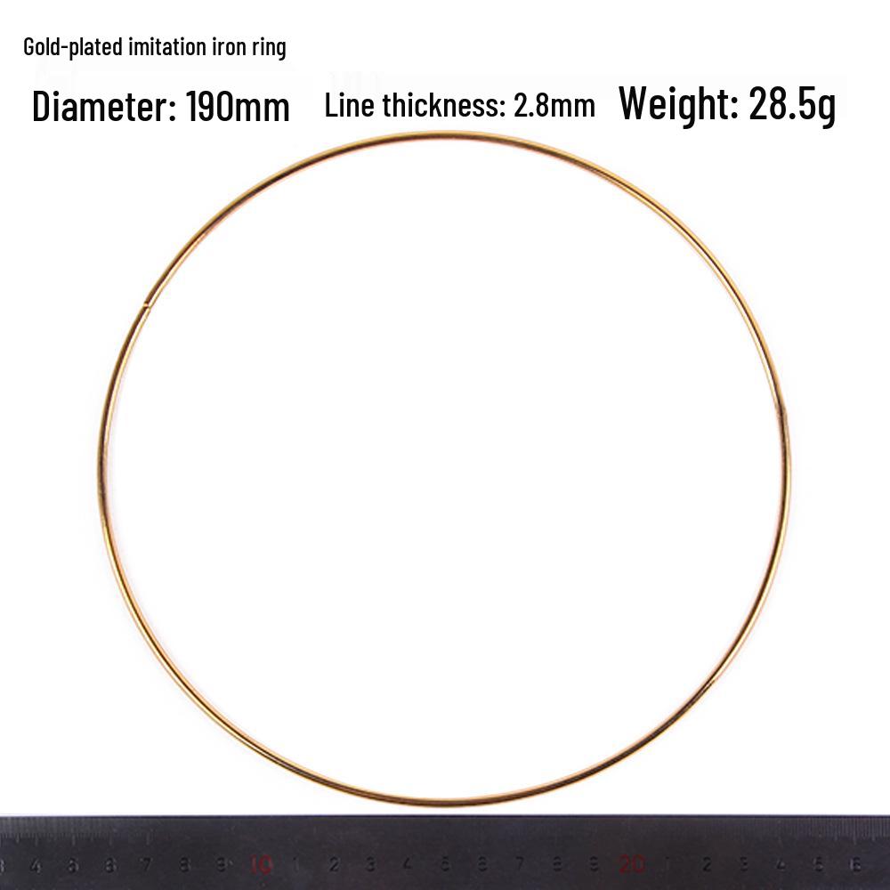 Dream Catcher Gold-Plated Iron and Steel Wire Rings, Various Sizes