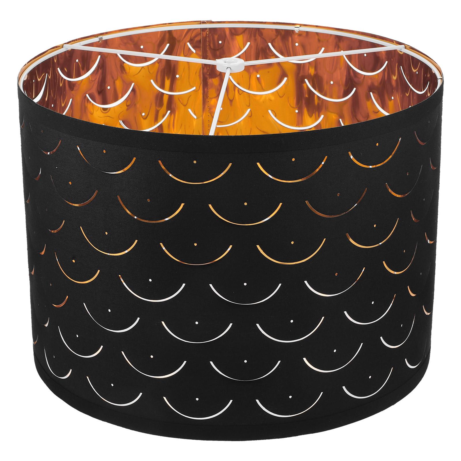 

Тканевый абажур Ткань Металлический каркас Абажур для настольной лампы Торшер Фермерский абажур чёрный