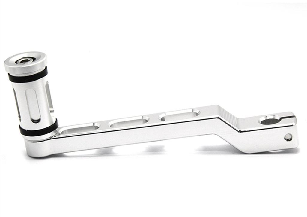 HANSWD for Harley Motorcycle Rearsets CNC Shifter Lever Pedal (Silver)