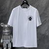 8929 CHROME HEARTS 2026 Summer New High Quality Cotton Round Neck Loose Large Size Men's and Women's T-shirt Couple T-shirt