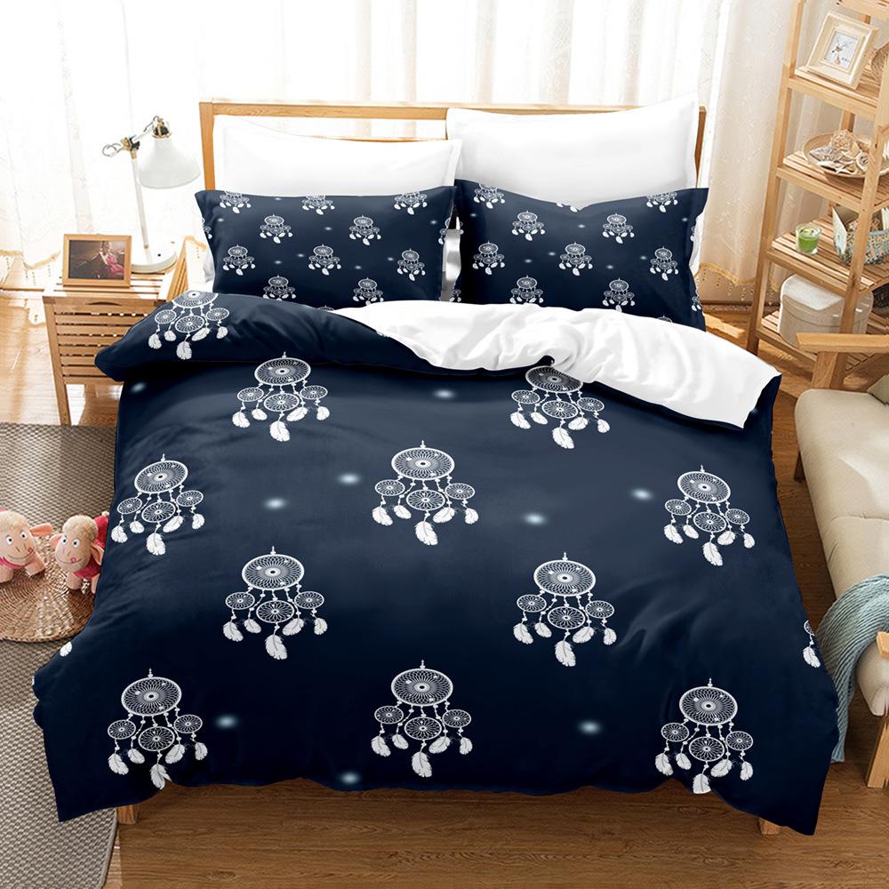 Quilt Cover 3D Three-Piece Kit Digital Printing Thickened Two-Piece Bedding