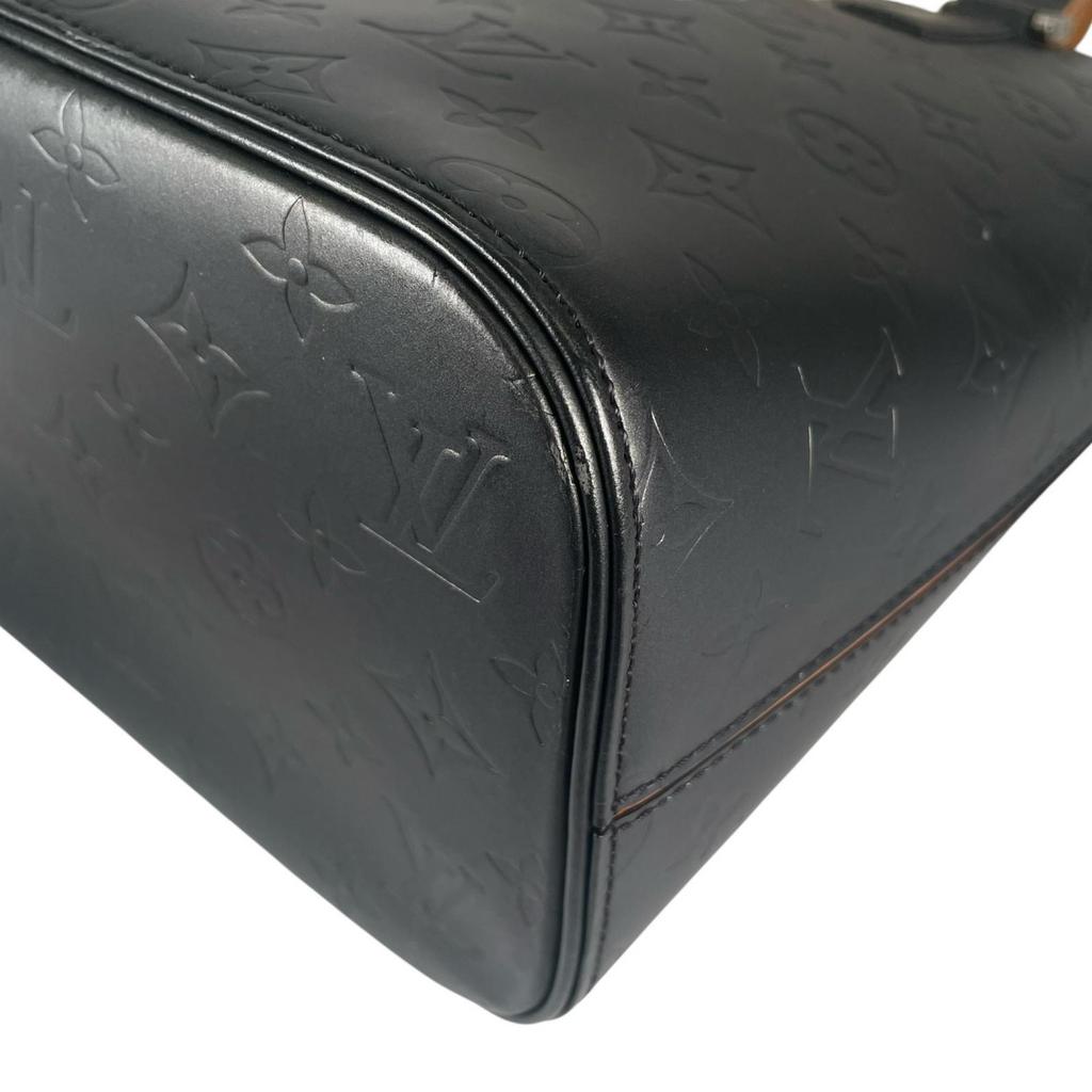 Louis Vuitton Stockon M55112 Handbag Black Women Used