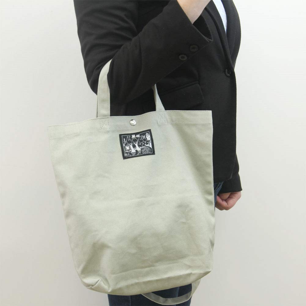 Gakken Staful Moomin Tote T02207 Bag, 2-Way, Gray,