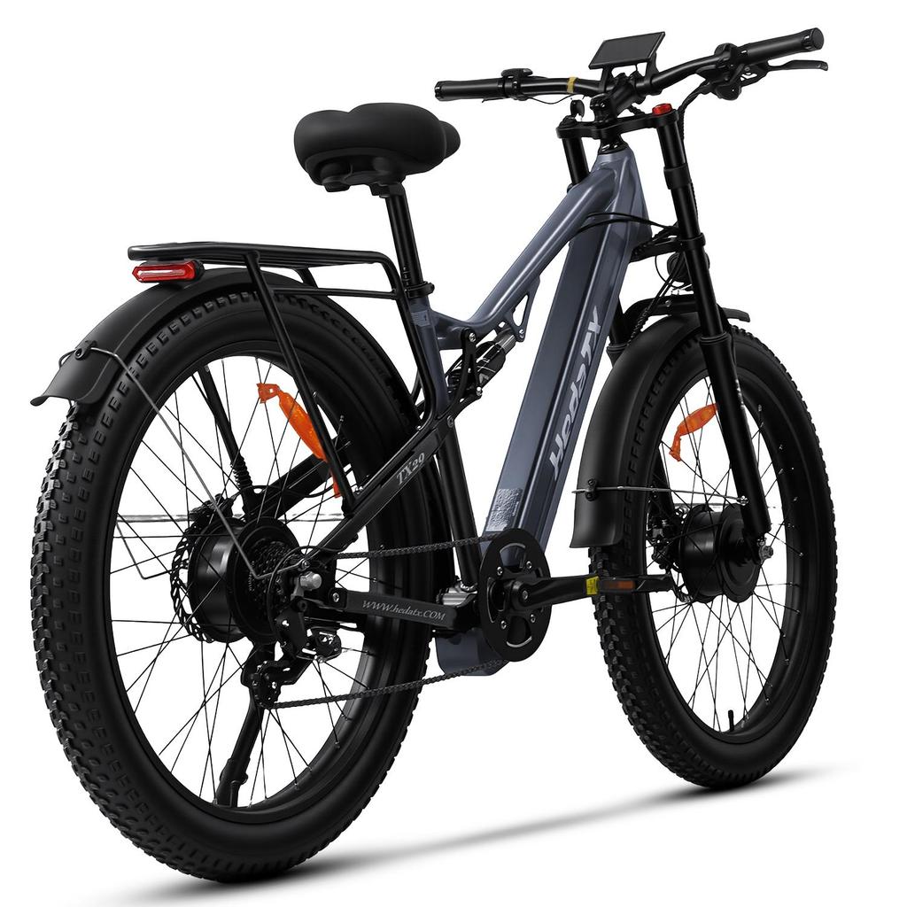 Hedatx TX29 Full Suspension Electric Mountain Bike for Adults with 48V 19.2Ah Battery