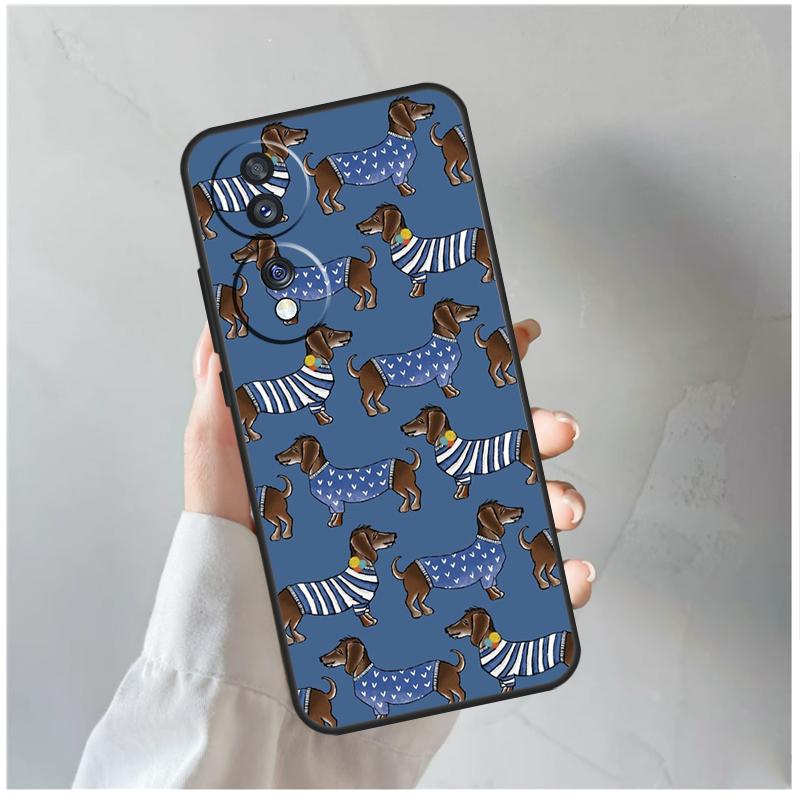 Dachshund Teckel Dackel Dog Case For Honor 90 Lite 50 70 Magic 5 6 Pro X6 X7 X8 X9 X6a X7a X8a X9a X9b X8b Cover Coque