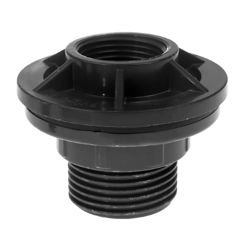 1Pcs 1/2, 3/4, 1 Inch Pvc Double Female Thread Water Tank Joints Garden Irrigation Accessories Fish Tank Connector