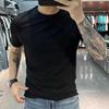 Short Sleeve T-shirt Men's Trendy Brand Handsome Slim Fit Pure Cotton Casual Half Sleeve T-shirt