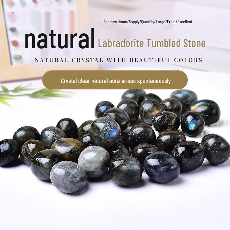 Large Labradorite Tumbled Stones for Fish Tanks and Buddha Decor 2-3cm 100g