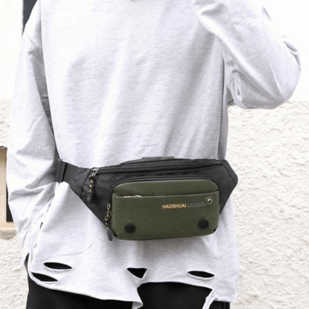 Multi-functional Men Waist Bag Multi-pocket Chest Bag Versatile Sports Fanny Pack  Climb