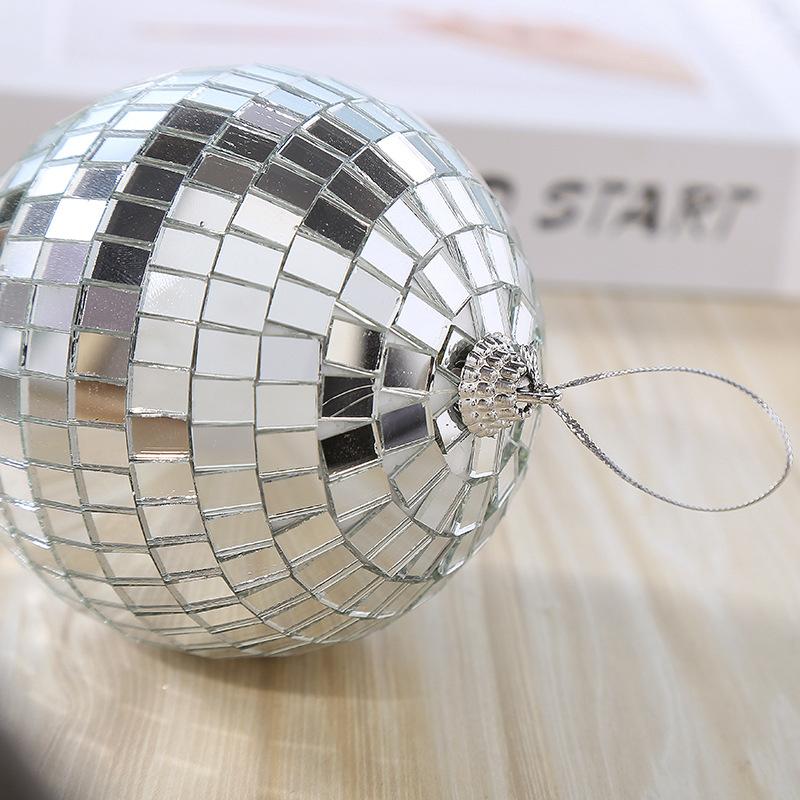 Reflective Glass Rotating Mirror Ball For Disco DJ Mirror Reflection Glass Ball Light For Christmas Party 8D