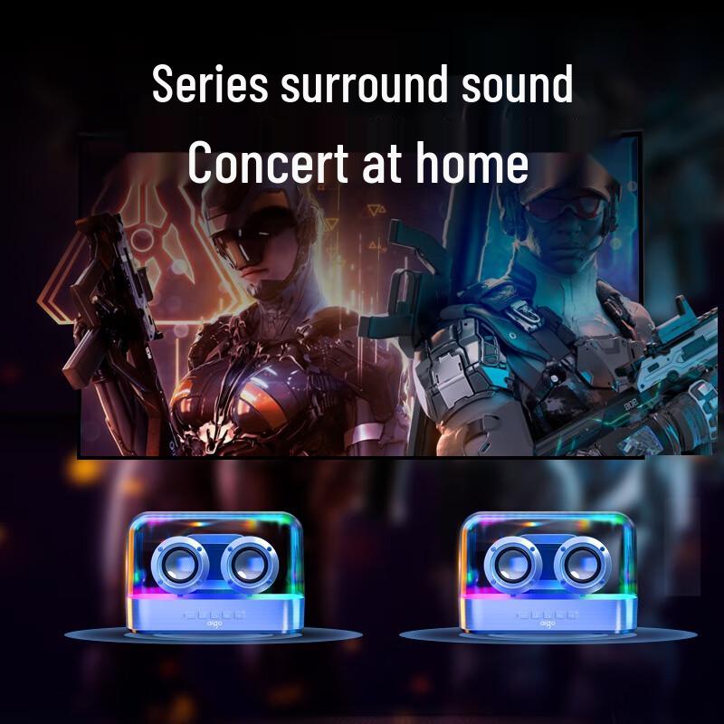 Aigo T96 Portable Bluetooth Speaker with HIFI Sound and LED Light