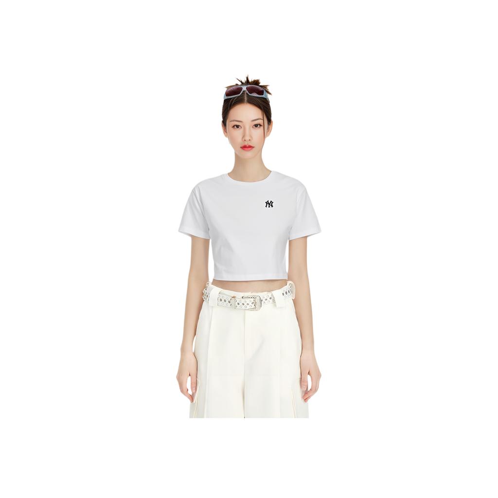 New MLB New York Yankees T Shirt Women's White 3FTSB0153-50WHS