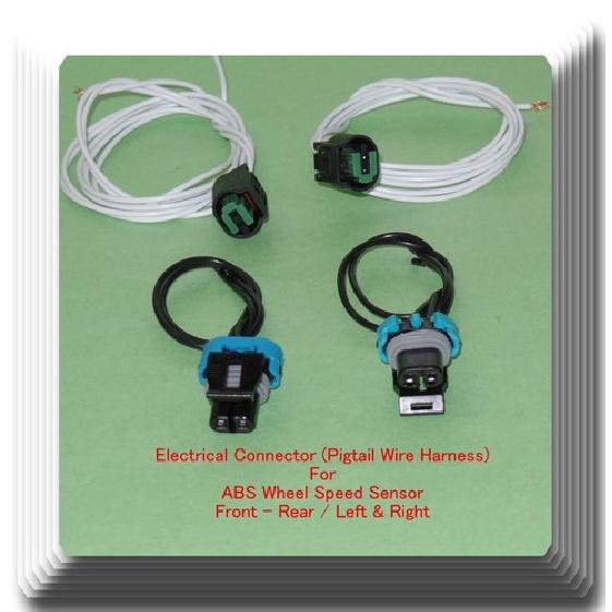 4 Kits Electrical Connector for ABS Wheel Speed Sensor Silverado Sierra 1500