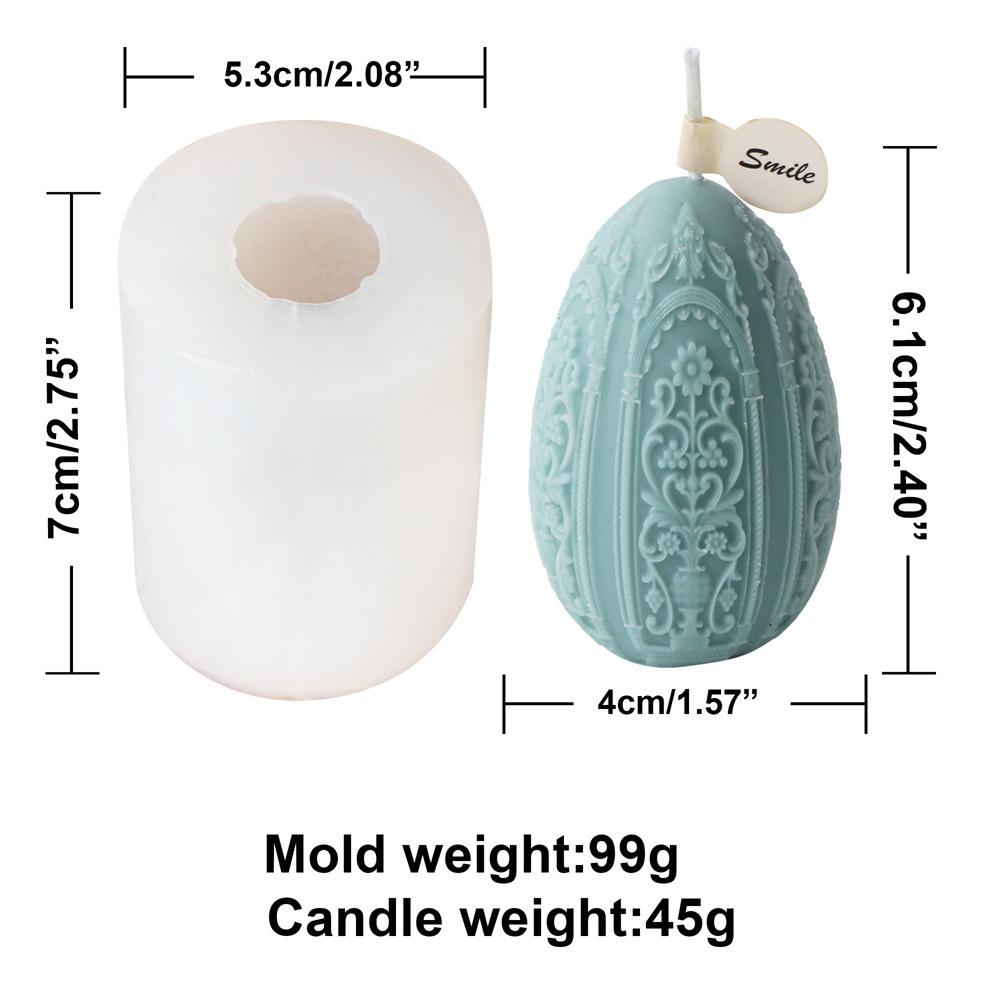 

Graffiti Eggs Candle Making Kit Aromatherapy Easter Egg Candle Molds Easter Silicone Mould Embossed Aromatherapy Plaster
