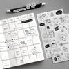 Hangul Stickers Daily Theme Cute Planner Decor Sheet Photocard Deco, Toploader Deco