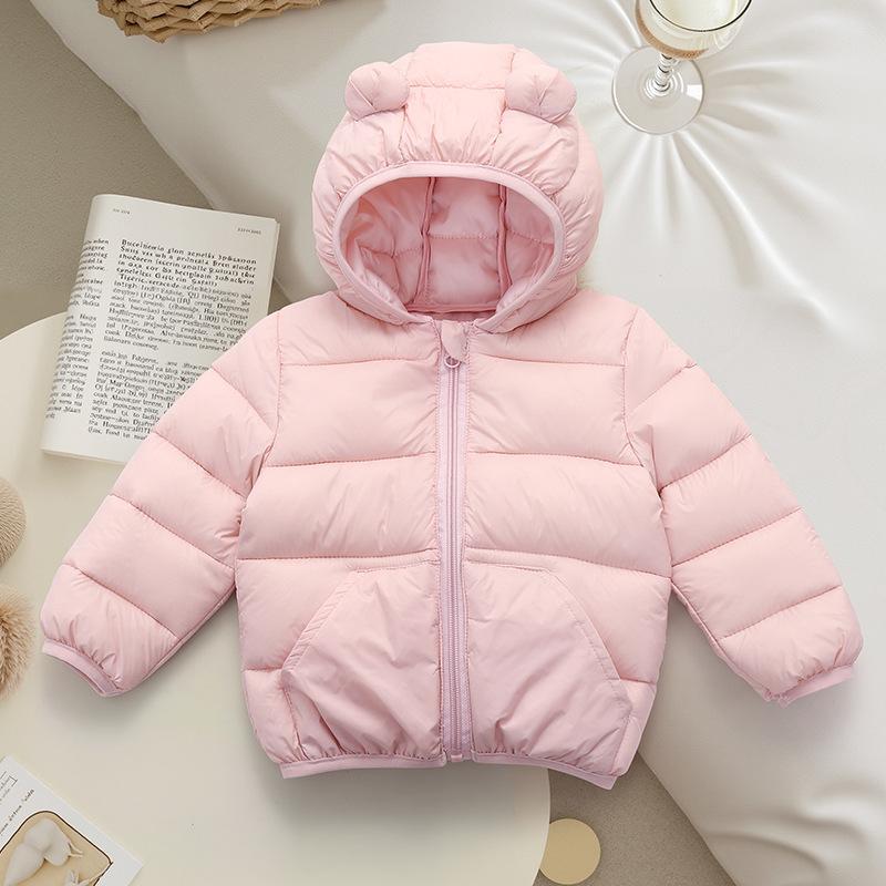 Cute, Warm, Comfortable and Lightweight Winter Hooded Short Coat with Cartoon Ears