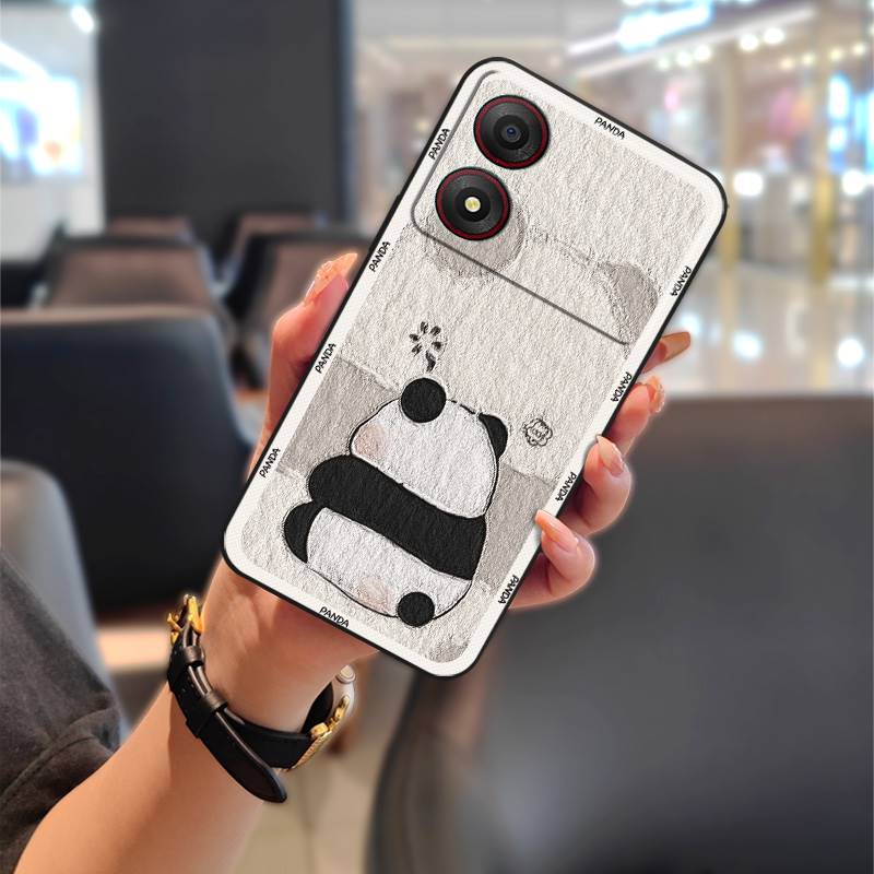 Cute Back Cover Phone Case For ZTE Blade A34 Full Wrap Phone Pouch Anti-dust Anti-knock Graffiti Fashion Design Cartoon