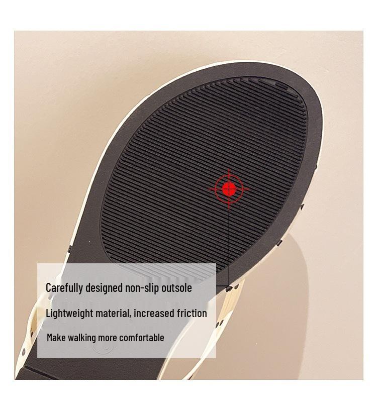 Korean Polka Dot Flip-Flops - Soft, Non-Slip Women's Sandals for Summer Style & Outdoor Wear
