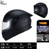 Full Face Motorcycle Helmet With Dual Visor 3C Certified ABS Safety Men Women All Season Riding