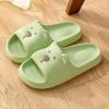 Cute Bear Women Home slippers Thick Bottom Soft Beach Slides Fashion Comfortable Non-slip Slippers Cartoon Lightweight Men Bathroom Slippers