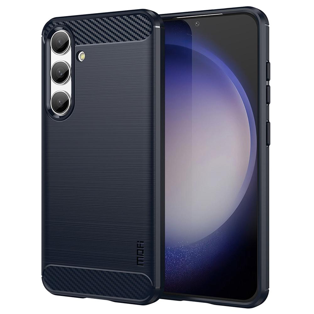 MOFI JK TPU Series-1 For Samsung Galaxy S24 Carbon Fiber Texture Slim-Fit Case TPU Cell Phone Cover