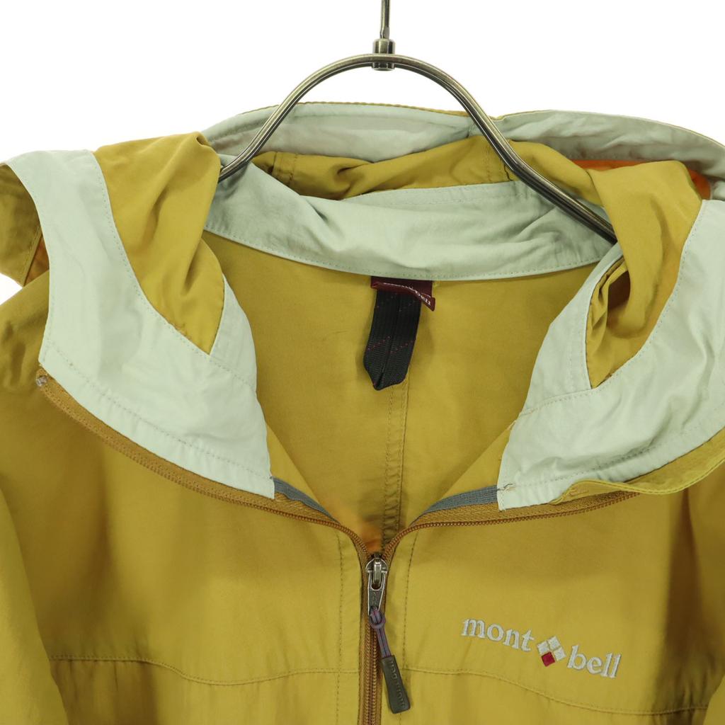 mont-bell brand logo Long sleeve Mountain parka S Yellow Men's Used