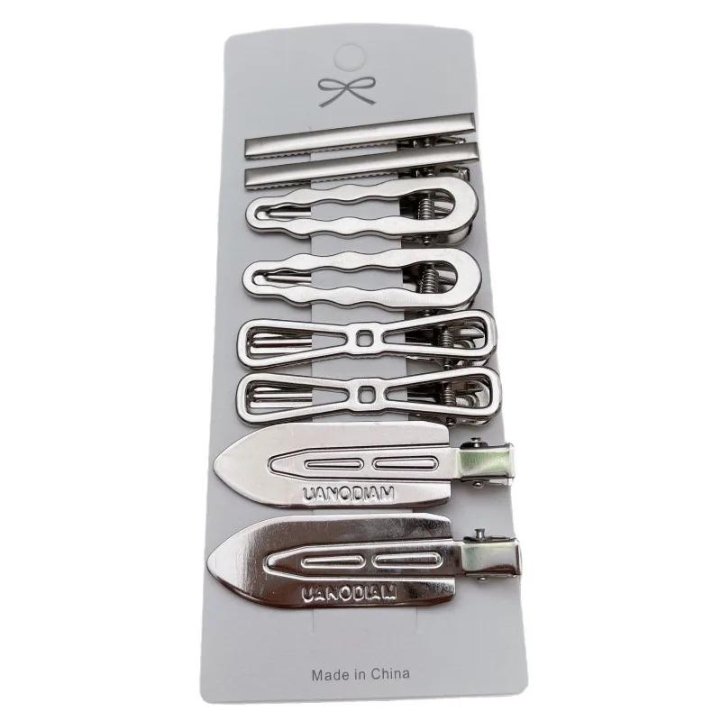 8pcs Metal Y2K Hair Clips for Women Exquisite Duckbill Clip Girls Hairpins Side Bangs Barrettes Hairclip Girls Hair Accessories