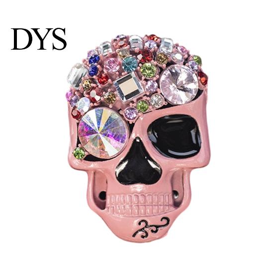 Skull Car Air Freshener Bling Vent Clips, Rhinestone Diffuser Clip, Shiny Personalized Outlet Decoration Conditioner Decoration, Funny Auto