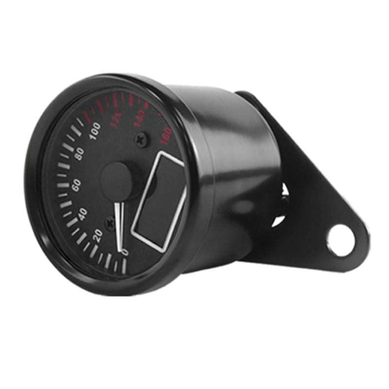 Retro Inspired Motorcycle Instrument Panel LED Digital Speedometer Gauge with LCD Display Suitable for Speed & Fuel, 12V