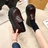 Muffin Platform British Style Small Leather Shoes Women's Spring and Autumn 2025 New Small Versatile Heightening Loafers