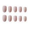 Detachable Solid Color Fake Nails Wearable Press-on Nails New Short Round Head False Nails  Women