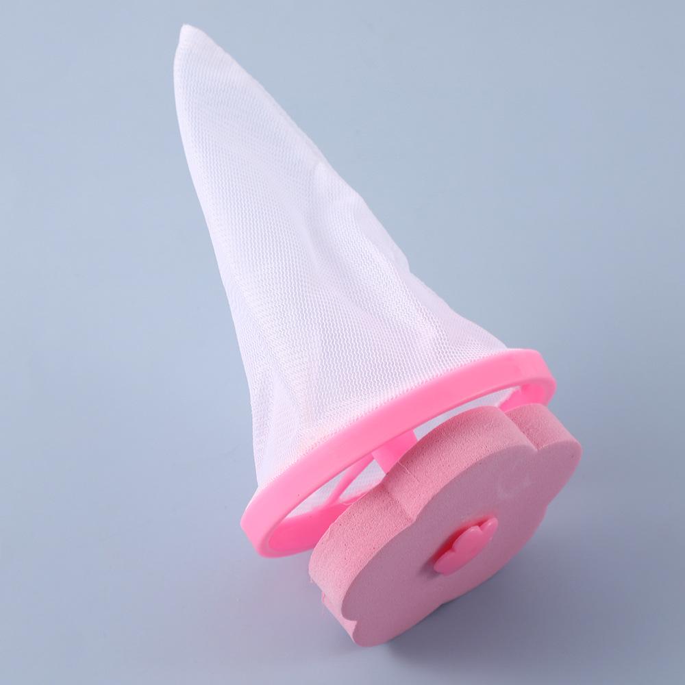Plum Blossom Washing Machine Lint Catcher: Universal Floating Debris Filter Bag