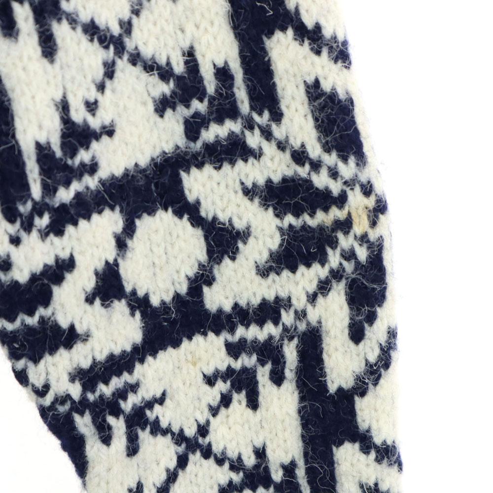 POLO COUNTRY RALPH LAUREN 90s Wool Old Hand Knit Nordic Pattern Long Sleeve Sweater Men's Used