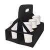 Solid Base Take Out Drink Holder Holds 6 Cups Coffee Cup Tote Bag Cup Organizer Pockets  Office