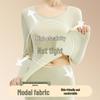 Women's Modal De Velvet Thin Thermal Underwear Set
