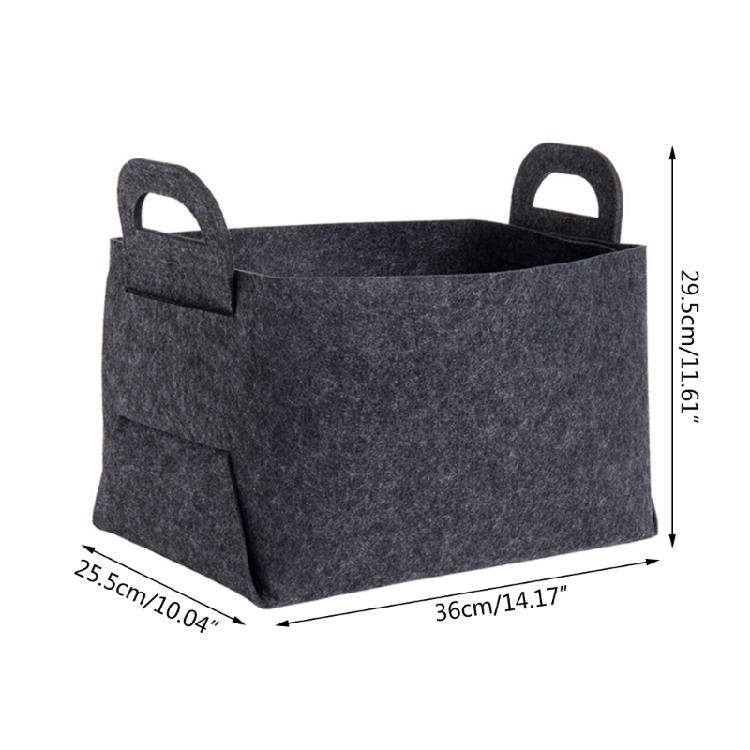 Stylish Foldable Felt Container Large Storage Box for Car Trunk and Home Storage