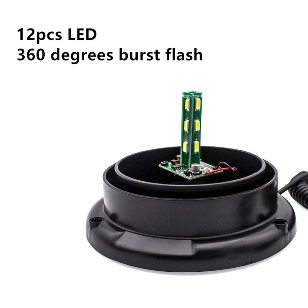 Magnetic LED Car Roof Emergency Strobe Light Amber Flashing Lamp Universal 12V