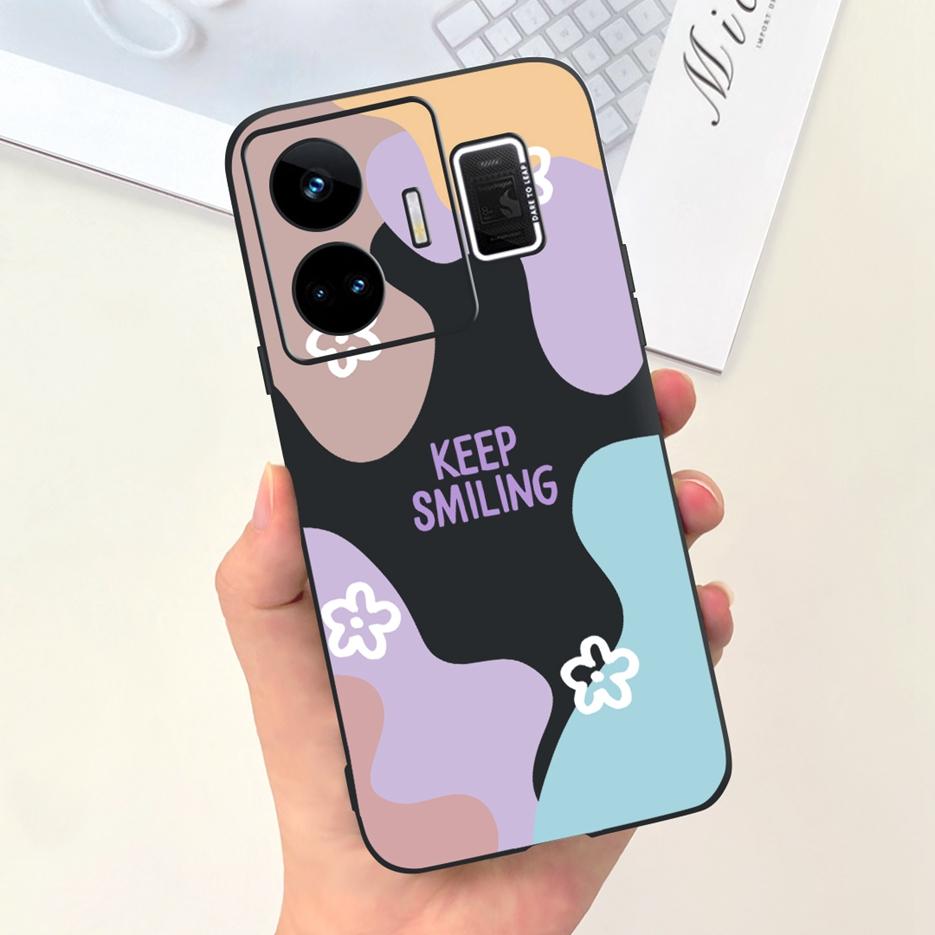 For Realme GT Neo 5 Case RMX3706 Stylish Art Painted Back Cover Soft TPU Phone Case For Realme GT Neo5 240W Fundas 6.74'' Bumper
