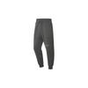 Li Ning Training Series Solid Color Letter Print Drawstring Cuffed Knitted Sports Pants Men Bottoms Gray AKLSE87-4