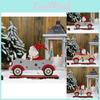 Enchanting Santa Claus Wooden Car Decoration Featuring Cute Tree For Holiday Spirit