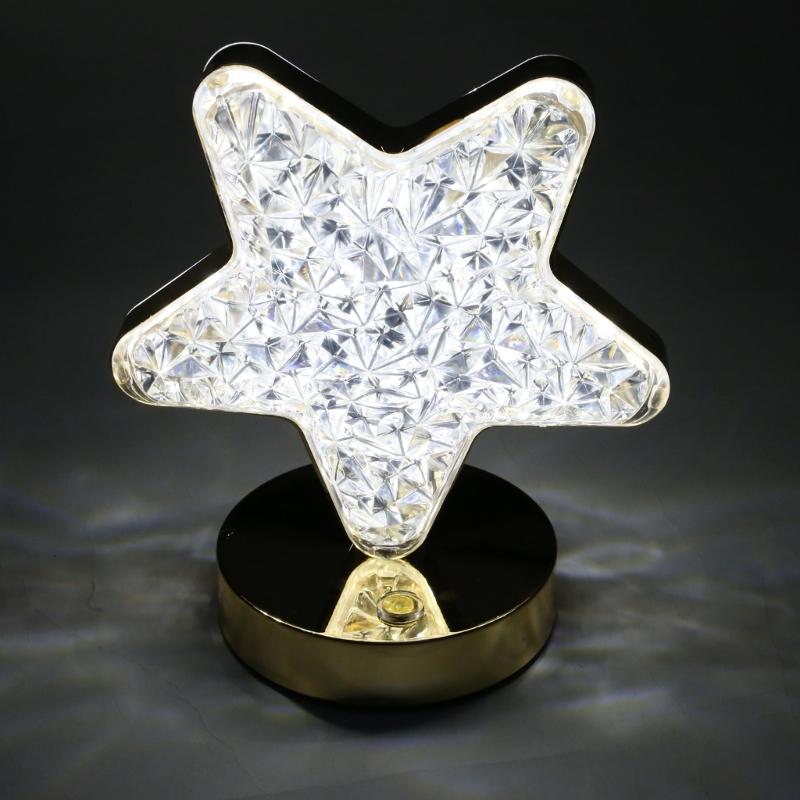 Bedroom Crystal Touch Dimming NightLight Girl Room Home Decorations Aesthetics USB Table 3D Moon Lamp