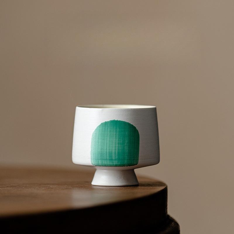 

Японская чайная чашка в стиле Ваби-саби Ручная работа Керамический маленький чайный набор для Ганфу Матча Домашний декор Дзен Чайная церемония Подарок 60ml